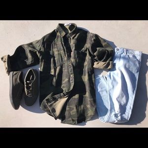 Camo shirt Shop this look at ManAttire.com